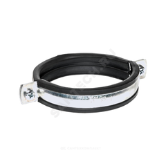 Хомут крепежный сталь оц с резиновой прокладкой Дн 155-162 (6") М10 в/к винт-шуруп, дюбель