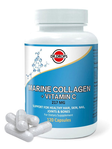 Морской коллаген витамин  С 120шт Dr.Drops