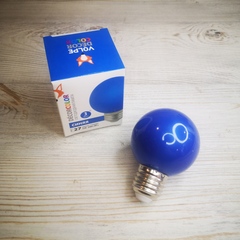 Лампа светодиодная. Синяя, 3Вт, цоколь Е27. 220-240В.