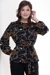 Блуза Виктория Люкс (блэк) Diolche