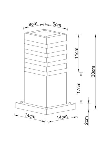 Ландшафтный светильник Arte Lamp HEATHER A4413FN-1BK