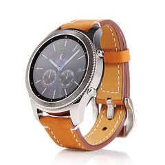 Ремешок для часов Samsung Gear S3 кожаный (коричневый)