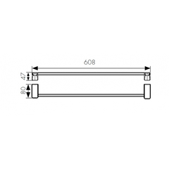 Держатель для полотенца KAISER Glory BR KH-4507 схема