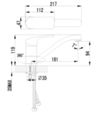 Смеситель для кухни с поворотным изливом LEMARK PLUS SHAPE LM1704C