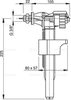 Впускной механизм с бок. подводкой и металлической резьбой (для пластиковых бачков), арт. A16P-3/8" AlcaPlast