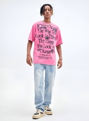 Мужская футболка розовая BLACKAIR