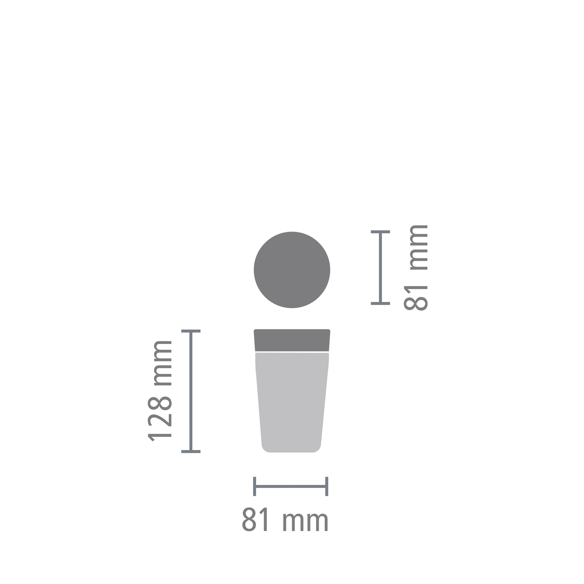 Термокружка Make & Take (200 мл), малая, Светло-серый, арт. 228742 - фото 8