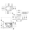 Duravit 650000012004320 (2510092000+612000012000320) Duravit Starck f Plus комплект: Сиденье электронное Starck f Plus 612000012000320 + унитаз подвесной ME by Starck  для SensoWash® f  2510092000