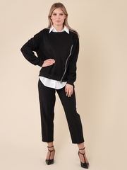 Комплект женский свитер+рубашка