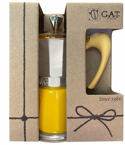 Кофеварка гейзерная G.A.T. GEMMA 104203 yellow 150ml индукция, алюминий