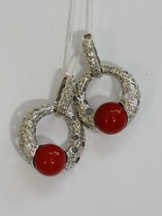 Орбита (серьги из серебра)