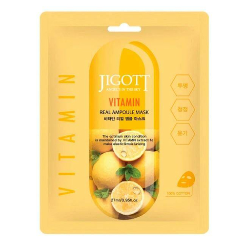 Jigott Маска на тканевой основе Jigott Vitamin Real Ampoule Mask