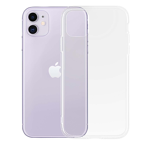 Силиконовый чехол TPU Clear case (толщина 1,2 мм) для iPhone 11 (Прозрачный)