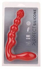 Красный силиконовый стимулятор PURRFECT SILICONE - 19 см. - 