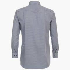 Сорочка мужская Casamoda Comfort Fit 344214100-100 с чёрно-голубым принтом
