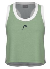 Топ теннисный Head Play Crop Top - celery green/grey