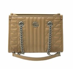 Маленькая сумка-тоут Gucci GG Marmont коричневый