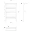 Lemark LM33910Z Полотенцесушитель электрический Lemark Pramen LM33910Z П10 500x900, диммер справа, хром