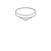 Geberit VariForm Раковина встраиваемая в столешницу круглой формы, D=40 см, без отв. под смеситель, без отв. перелива