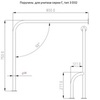 Тругор ПДУ/Г3D32 Поручень для унитаза серии Г, тип 3
