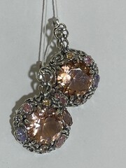 Эвридика (серьги из серебра)