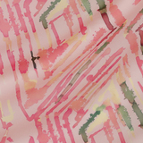 Полупрозрачный шёлковый стретч-крепдешин розового цвета