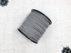 Шнур замшевый, ш. 3 мм, серый