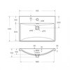 BelBagno BB-8076-3-60 Керамическая раковина, 610x430x145