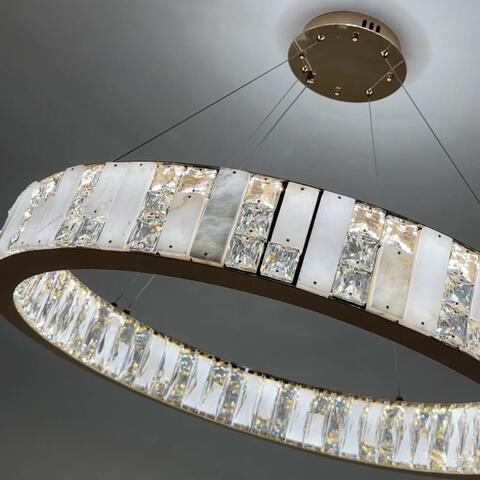 Подвесная светодиодная люстра Modelux ML.6985.800P GD