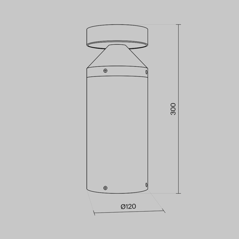 Ландшафтный светодиодный светильник Maytoni Olten O591FL-L12GF3K