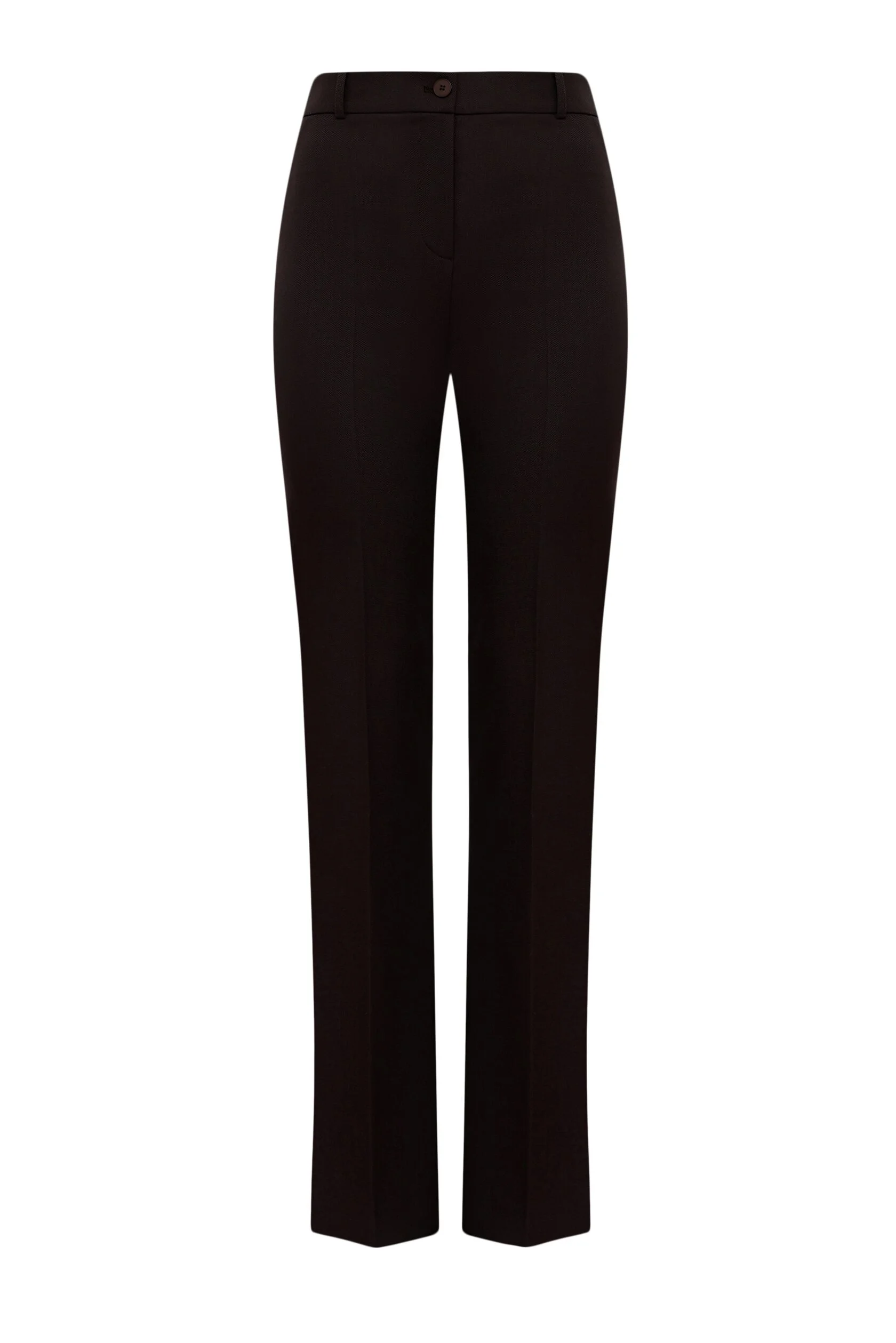 Расклешенные брюки с высокой посадкой, Коричневый