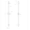 Lemark LM8100C Стойка душевая 75 см, хром, пакет с подвесом