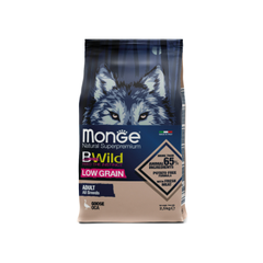 Сухой корм Monge Dog BWild LOW GRAIN для взрослых собак, низкозерновой, из мяса гуся 2,5 кг
