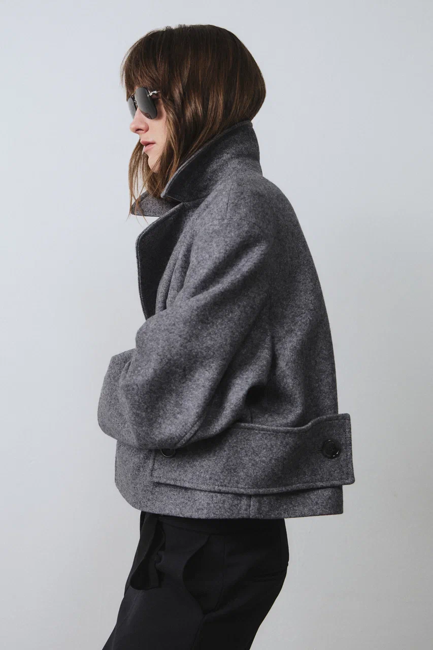 Пальто STONE серое