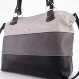 Сумка Саломея 398 мульти итальянский серо-черный