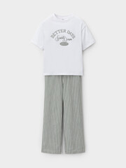 пижама  для девочки  МП 1657/белый Н250