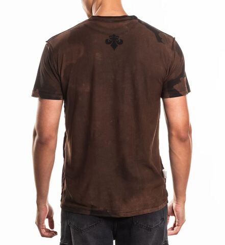 Affliction | Футболка двусторонняя мужская Wage Chaos Tee A28177 обратная сторона сзади