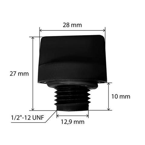 Пробка заливная UNITED PARTS шестигранная d12,9мм, 1/2
