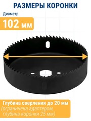 Коронка HCS по дереву/гипсокартону ПРАКТИКА 