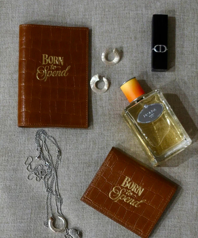 Обложка для паспорта CROCO (BORN TO SPEND)