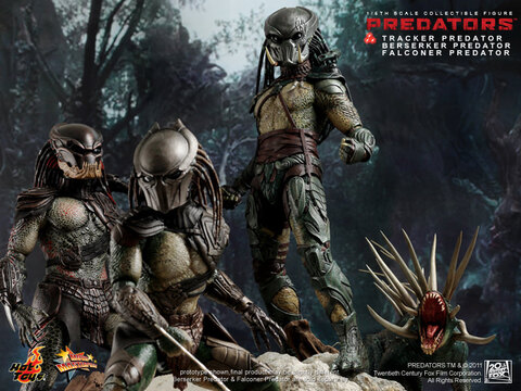 Фигурка Хищник Следопыт с гончей из фильма Хищники Hot Toys