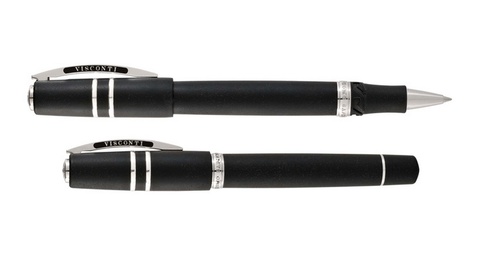 Ручка-роллер Visconti Homo Sapiens Steel Age Medium, Black CT (Vs-592-99)