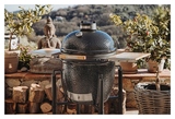 Гриль керамический Monolith Grill ONE.55 (Classic), черный на колесиках с боковыми столиками