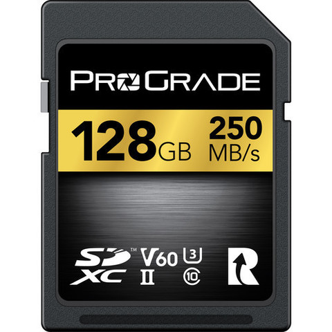 Карта памяти ProGrade Digital 128GB UHS-II SDXC 250/ 130 MB/s V60