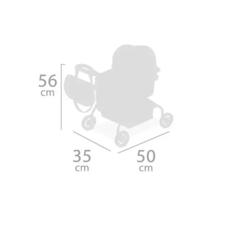 DeCuevas Коляска для куклы с сумкой, серии Диди, 56см (86043)