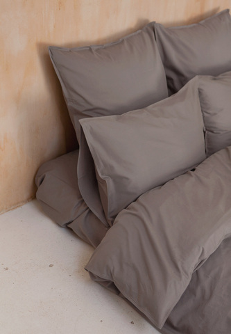 Постельное белье семейное Luxberrt Soft Silk Sateen умбра