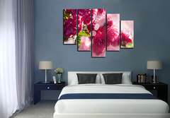 Модульная картина "Розовый пион"