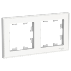 Рамка на 2 поста. Цвет Белый. Schneider Electric AtlasDesign. ATN200102
