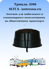 Триада-5598antenna.ru. Антенна WiFi MIMO круговая всенаправленая врезнаяна магните