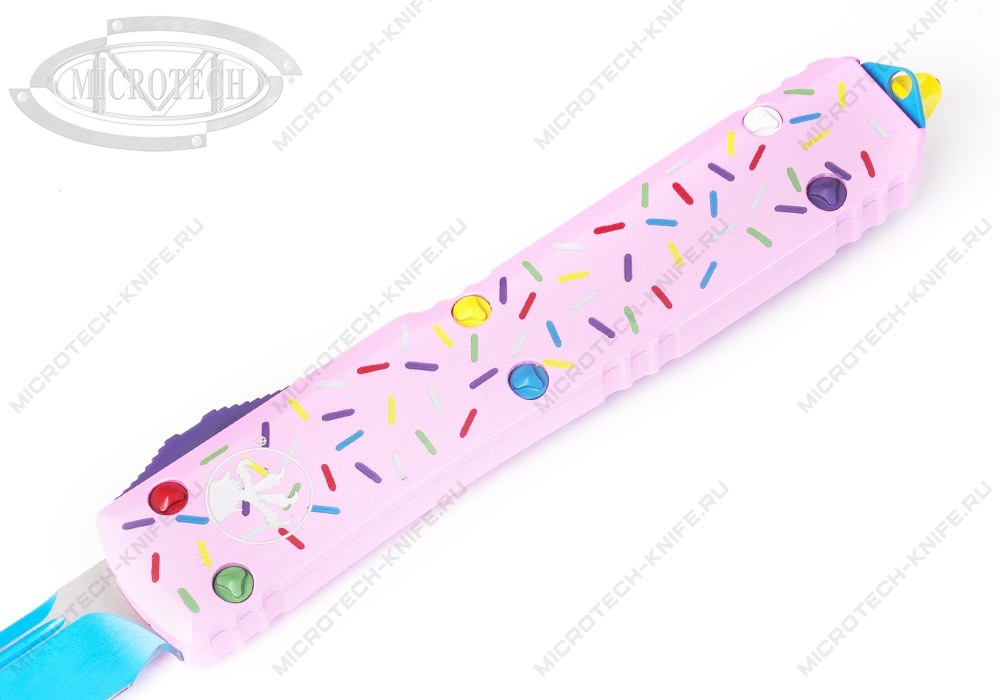 Нож Microtech Ultratech 121-1DW Exclusive Dessert Warrior Donut Pink - фотография 